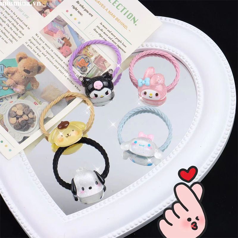 Miumiua🔮Set 2 SANRIO Dây Buộc Tóc Hình Cún Yugui Dễ Thương Dành Cho Bạn Nữ Và Học Sinh