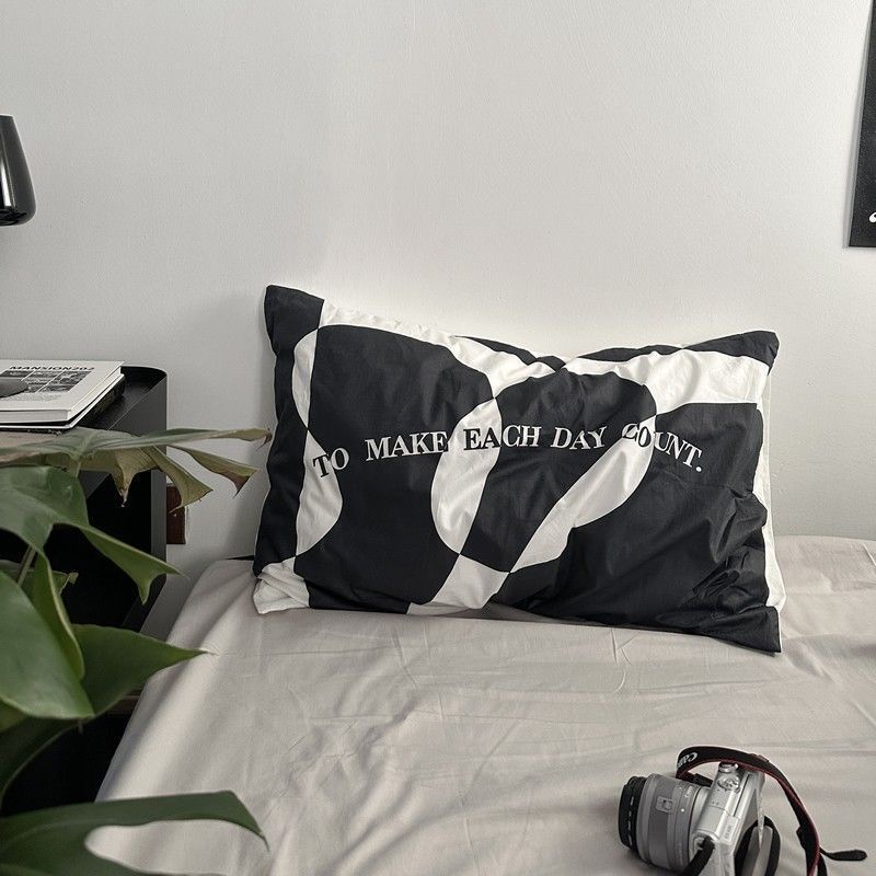 1 Cặp Vỏ Gối cotton 48x74cm Đơn Giản Cho Bé