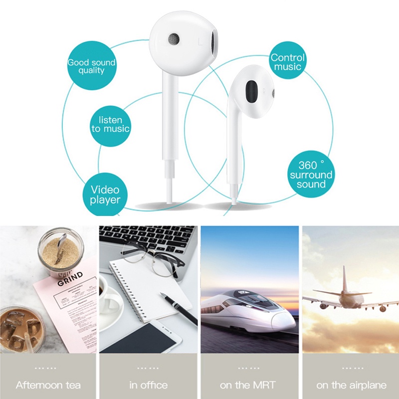 Tai Nghe Nhét Tai Tws Jack 3.5mm Có Micro Thiết Kế Thời Trang Điện Thoại