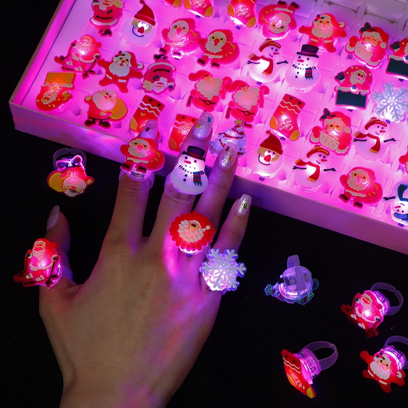 Bộ 10 Nhẫn Đèn led Nhiều Màu Sắc