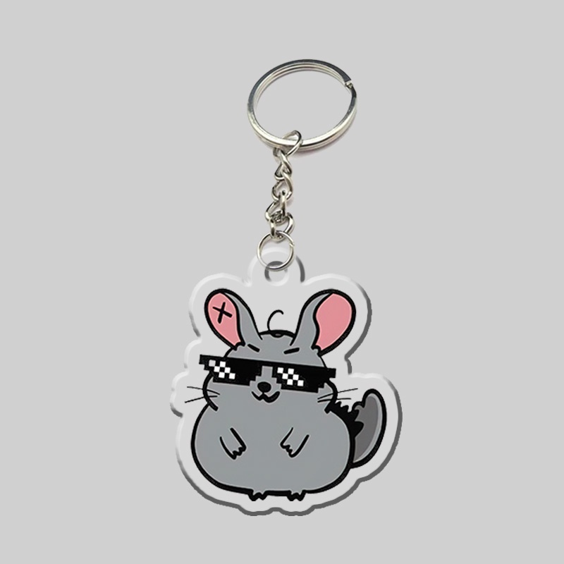 Móc khoá GeminiFourth, chất liệu mica - trí decor