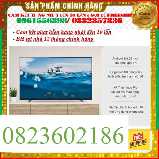 *new* Smart Tivi OLED Sony 65 Inch 4K XR-65A80J &lt; Chính hãng BH:24 tháng tại nhà toàn quốc &gt; - Mới 100%