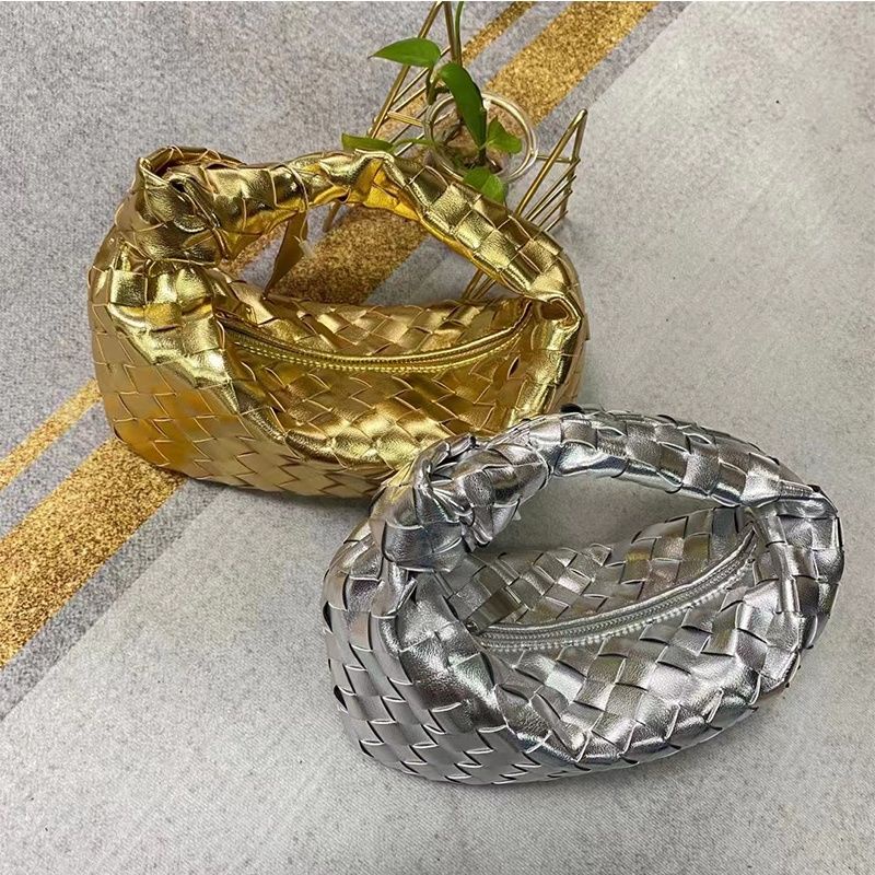 Niche Set 2 Túi Xách Da Bò Thật 022 mini Thắt Nút Kiểu Mới Chất Lượng Cao