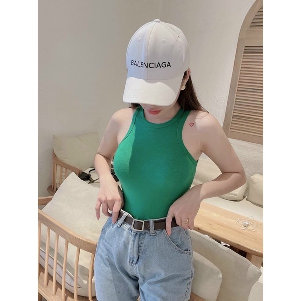 Áo Croptop Kiểu Dáng Áo Ba Lỗ Chất Thun Borip Dày Dặn Thoáng Mát Thích Hợp Mặc Hè alohashop91