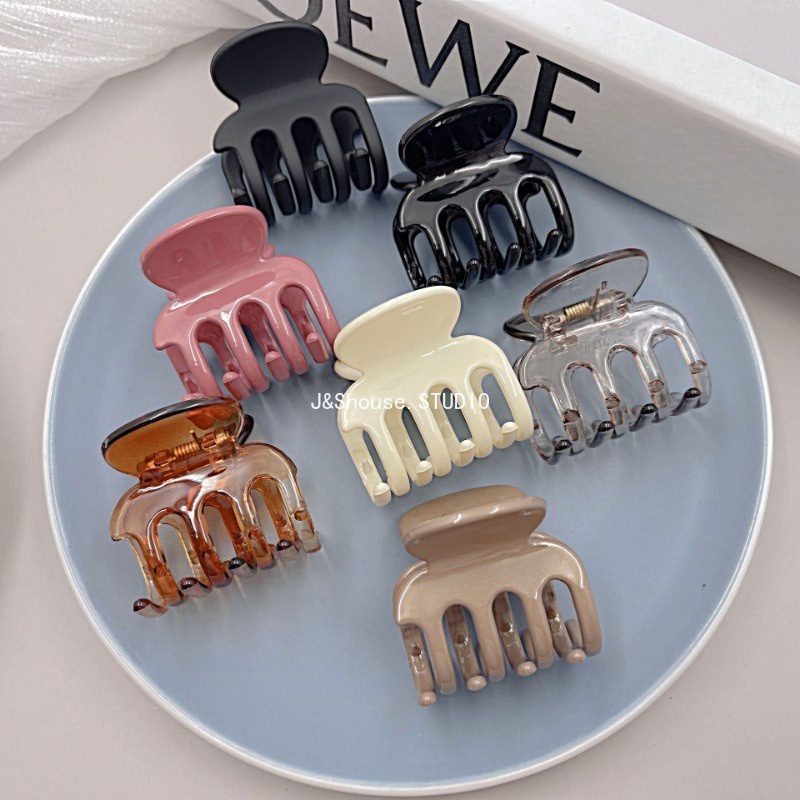 Kẹp Tóc Càng Cua Bằng acrylic Màu Sắc Tươi Sáng Phong Cách Hàn Quốc kf689 Dành Cho Bạn Nữ