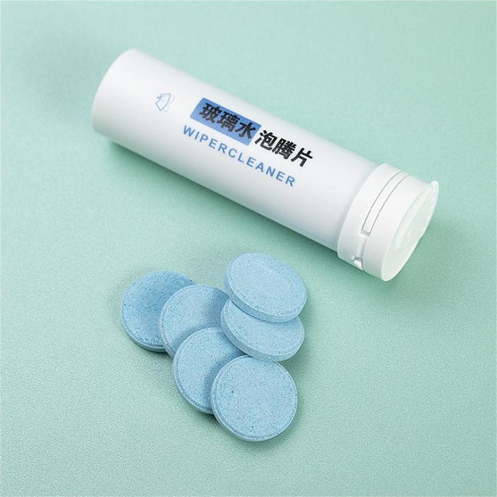 Tinh chất gạt nước dạng rắn đóng chai Quà tặng ô tô Viên nén làm sạch kính Chất làm sạch Tinh chất gạt nước Nước thủy tinh Viên sủi bọt