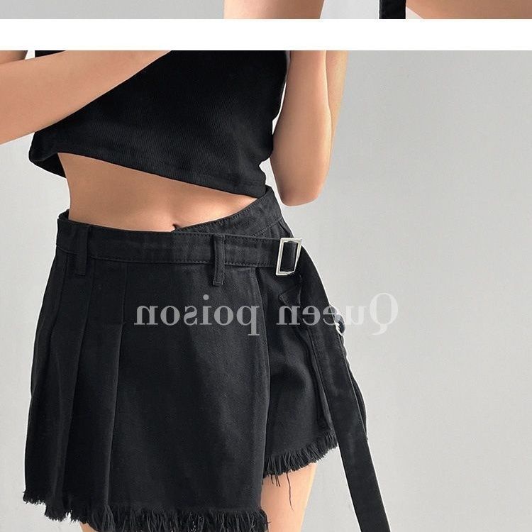 Thời Trang Quần Short denim Chữ a Lưng Cao Phong Cách Mùa Hè 2023