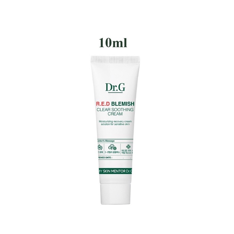 ( Minisize 10ml ) Kem dưỡng ẩm Dr.G R.E.D Blemish Clear Soothing Cream DrG