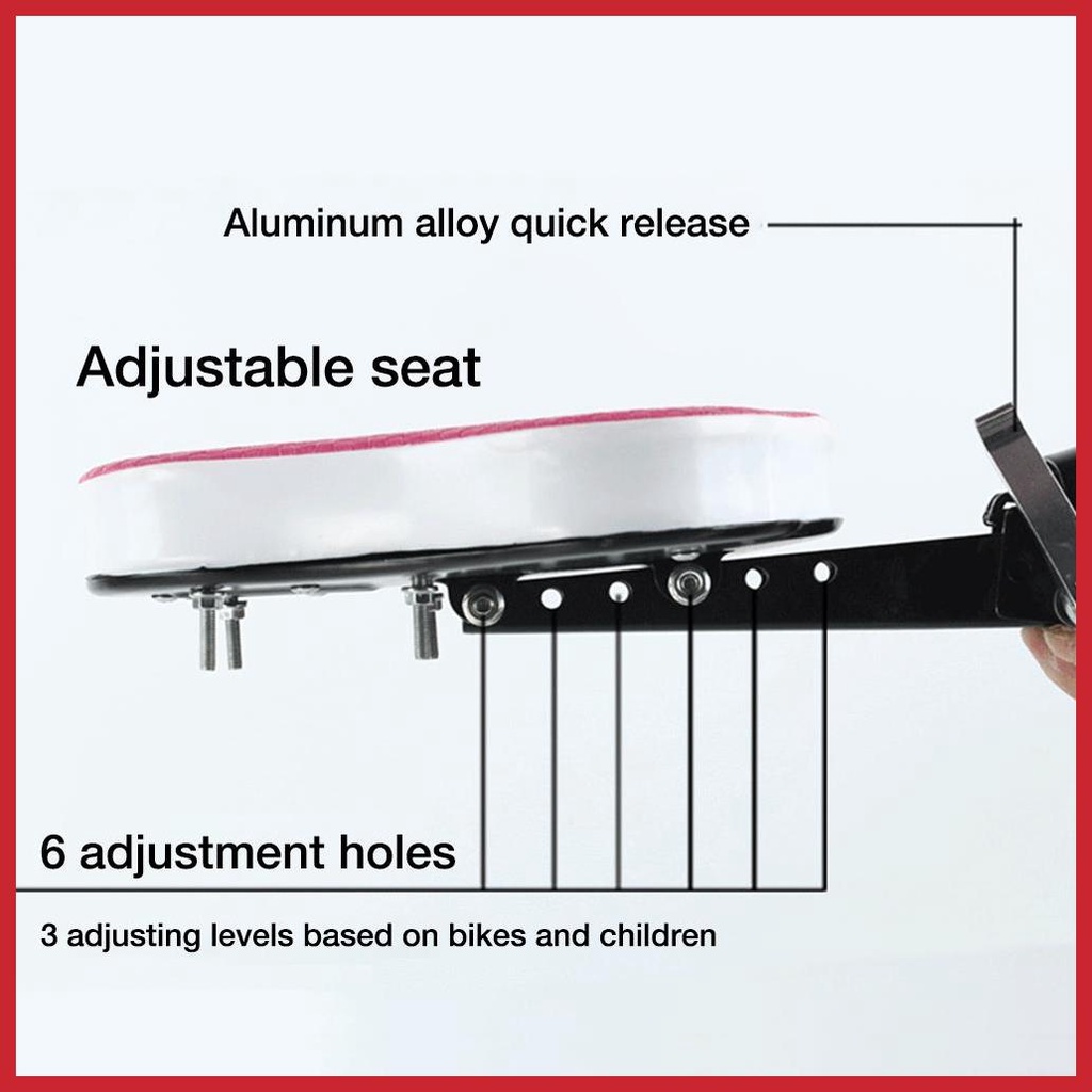 Yên Xe Đạp Trẻ Em Có Thể Gập Lại Siêu Nhẹ 30kg pievn Cho Trẻ Em 2-6 Tuổi