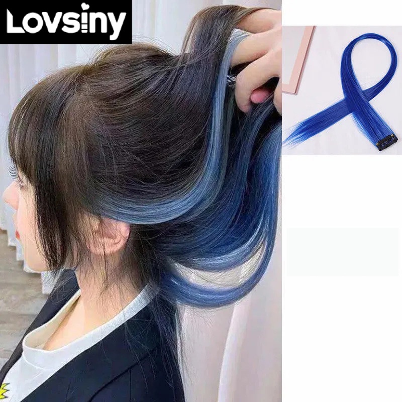 Tóc Giả Dài 50cm Xoăn Nhẹ Nhiều Màu Thời Trang Dành Cho Nữ