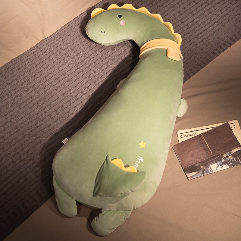 Thú Nhồi Bông Hình Chú Ngỗng / Khủng Long Trắng Cỡ Lớn Thoải Mái Cho Bé