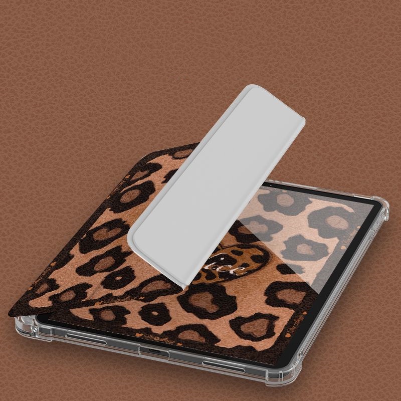 Ốp Máy Tính Bảng tpu Mềm Họa Tiết Da Báo Có Ngăn Đựng Bút Cho ipad gen10 7 / 8 / 9 pro11 "pro12.9" air4 air5 mini6