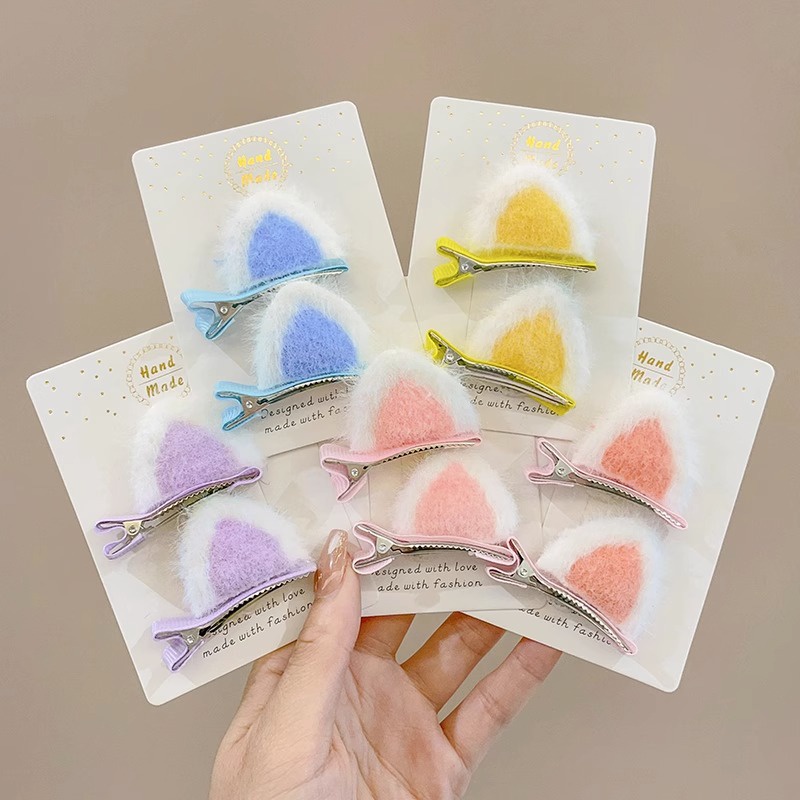 Bộ 5 Kẹp tóc mái ngôi sao Kẹp Tóc Lông Xù Đính Ngôi Sao Đáng Yêu Thời Trang Hàn Quốc