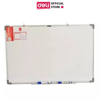 Bảng Từ Trắng 90x120cm Viết Bút Lông Deli Bảng Mica Nam Châm Nhiều Kích Cỡ Có Khay Đựng Học Sinh Văn Phòng