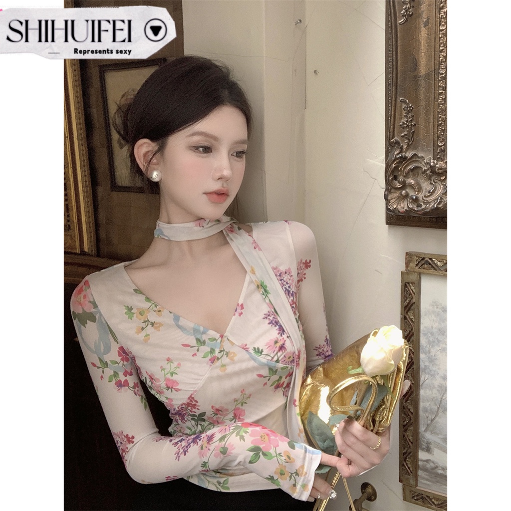 SHIHUIFEI Áo Sơ Mi áo sơ mi nữ áo kiểu hàn quốc trendy Tinh tế nhí nhảnh Fashion WCS2300CGV 41Z231008