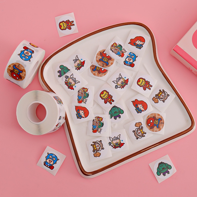 500 Miếng Dán Hình avengers Trang Trí Mũ Bảo Hiểm Xe Đạp