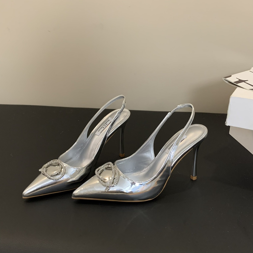 Sandal Cao Gót Mũi Nhọn Phong Cách Âu Mỹ Hàng Mới 2023