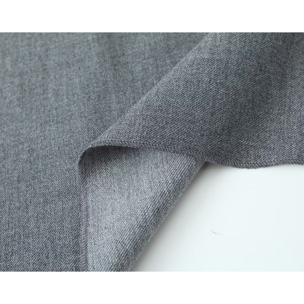 Bán Buôn Váy Xi Lanh Thẳng Màu Xám Lửng Dài Nửa Váy 7512