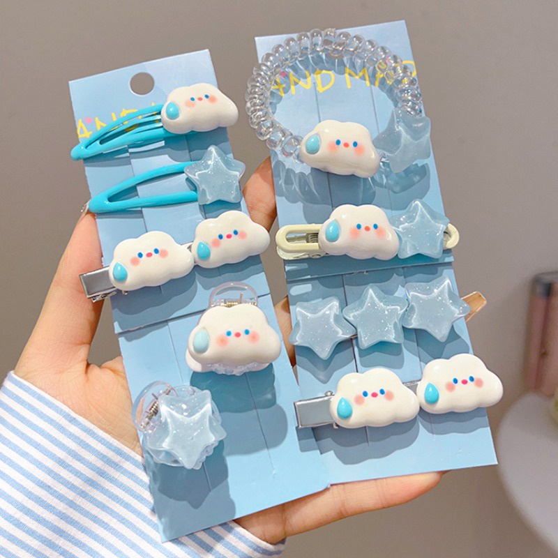 Kẹp Tóc Hình Đám Mây / Ngôi Sao / Đám Mây Dễ Thương Thời Trang Cho Nữ