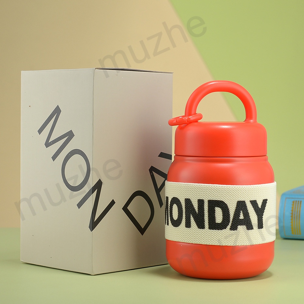 Bình Nước Giữ Nhiệt 500ml Bằng Thép Không Gỉ 316 Có Tay Cầm Tiện Dụng Cho Gia Đình / Văn Phòng