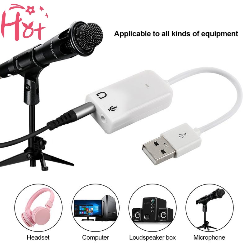 Jr Đầu Chuyển Đổi usb 2.0 Sang jack Âm Thanh 3d 7.1 Kênh 5hv2 Chuyên Dụng Cho laptop vn