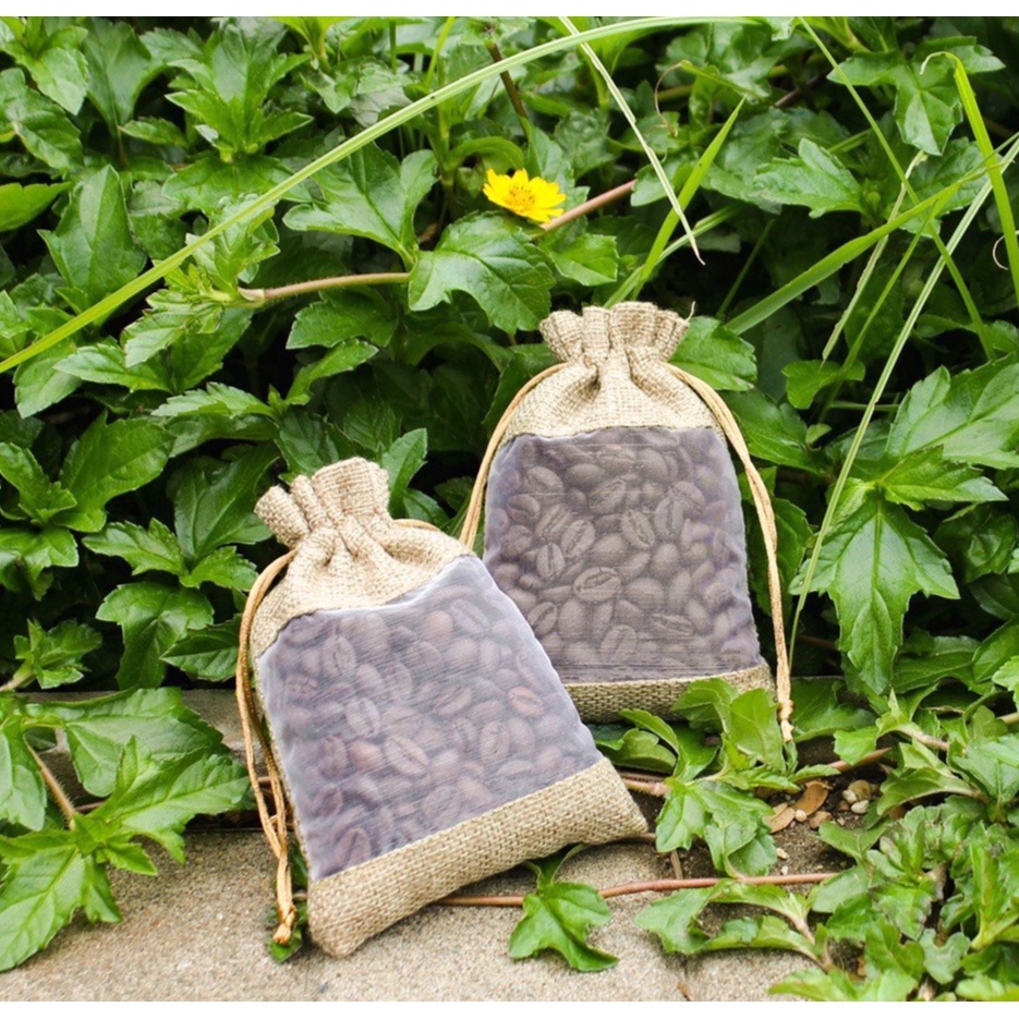 Túi cafe hút mùi treo xe, túi cà phê khử mùi ô tô, phòng, tủ quần áo, cafe treo xe | BigBuy360 - bigbuy360.vn