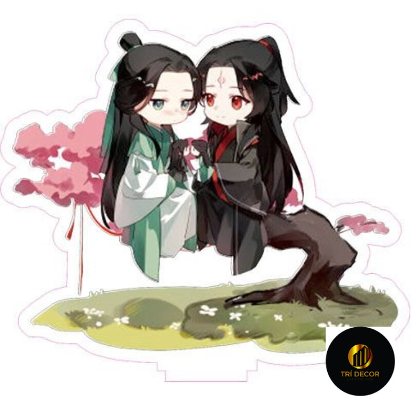 Mô hình Standee Hệ thống tự cứu của nhân vật phản diện Lạc Băng Hà Thẩm Thanh Thu manhua chibi BL decor góc học tập