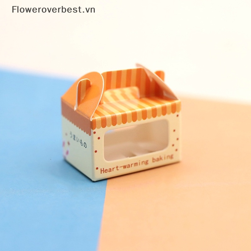Fbvn Set 3 Hộp Đựng Bánh / Món Tráng Miệng Nhỏ Xinh Trang Trí Nhà Búp Bê 1: 12