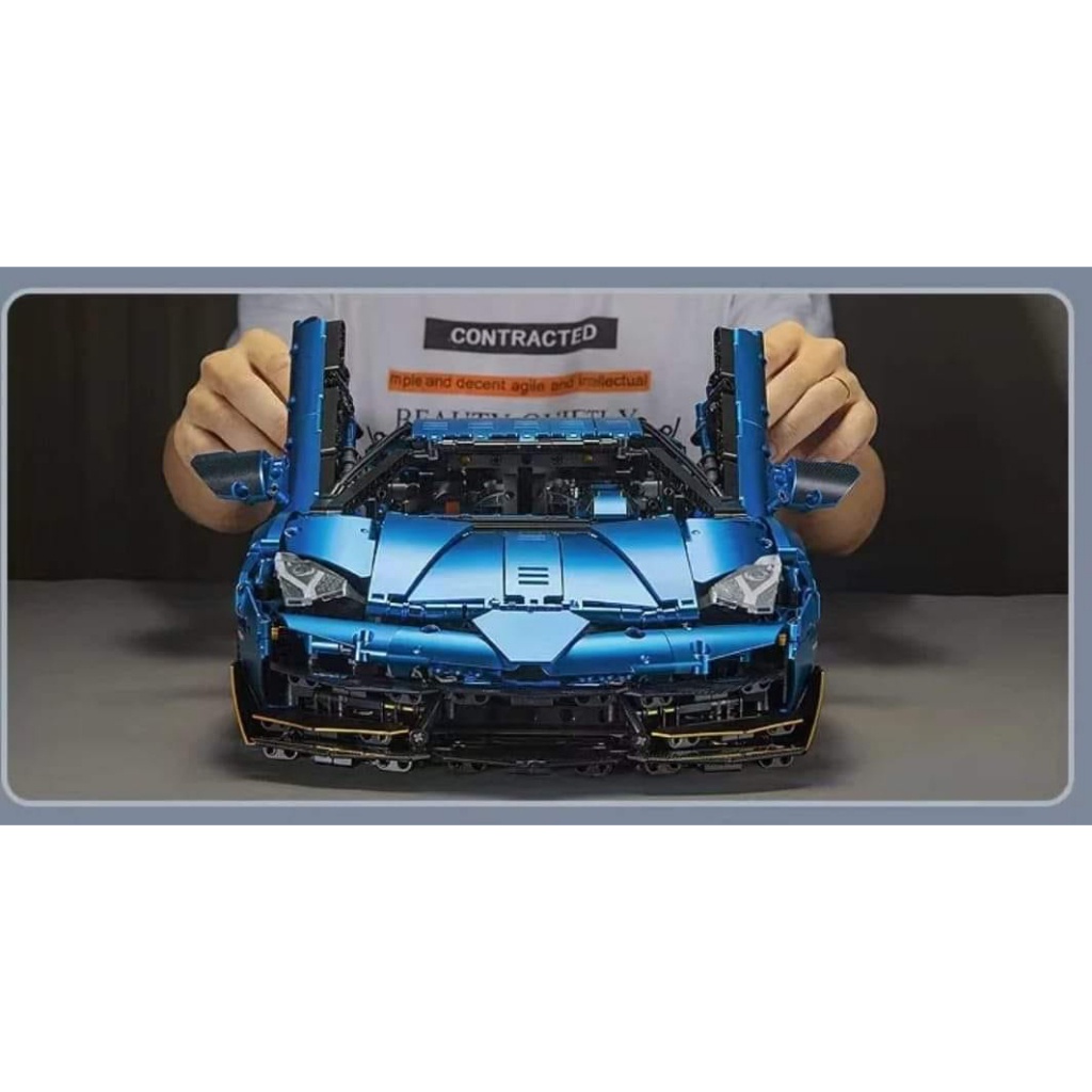 Đồ chơi NON-LEGO siêu xe Technic KBOX Lamborghini Aventador SVJ 63  10520 Tỉ lệ