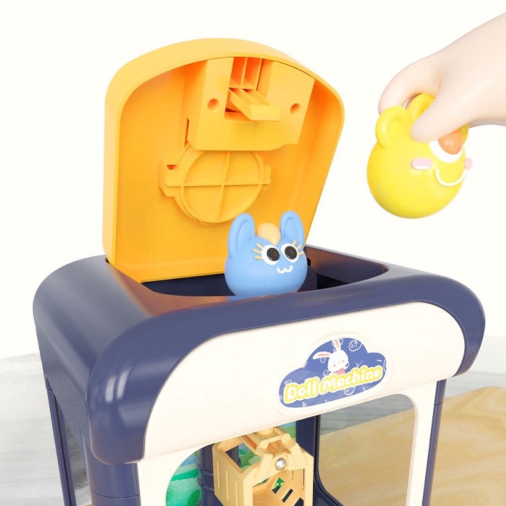 Máy gắp thú, đồ chơi gắp gấu bông mini có nhạc có đèn Bi's House