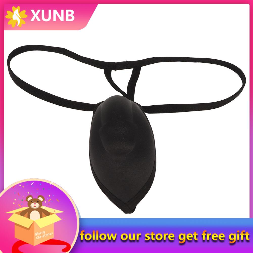 Xunb Men String Underwear T Shaped Cotton Pouch Lingerie Black For R ABE