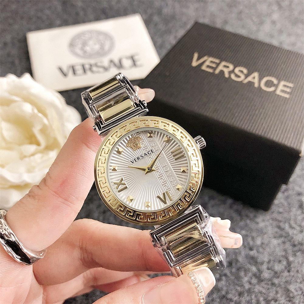 Đồng Hồ quartz Nữ Versace Mặt Thạch Anh Dây Thép Không Gỉ Thời Trang