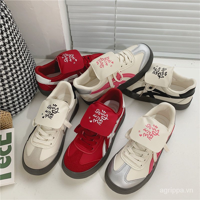 Giày Thể Thao Đế Bằng Phong Cách retro Mẫu Mới 2023