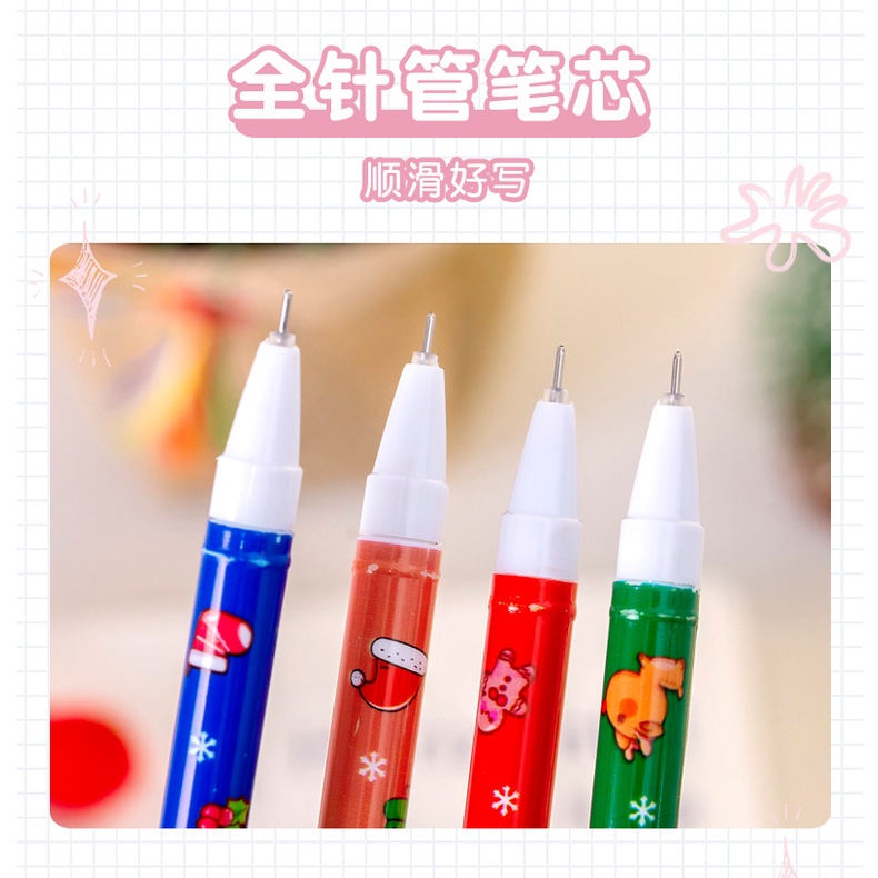 Bút gel Kim Tuyến Hình Sừng Hươu Giáng Sinh Sáng Tạo