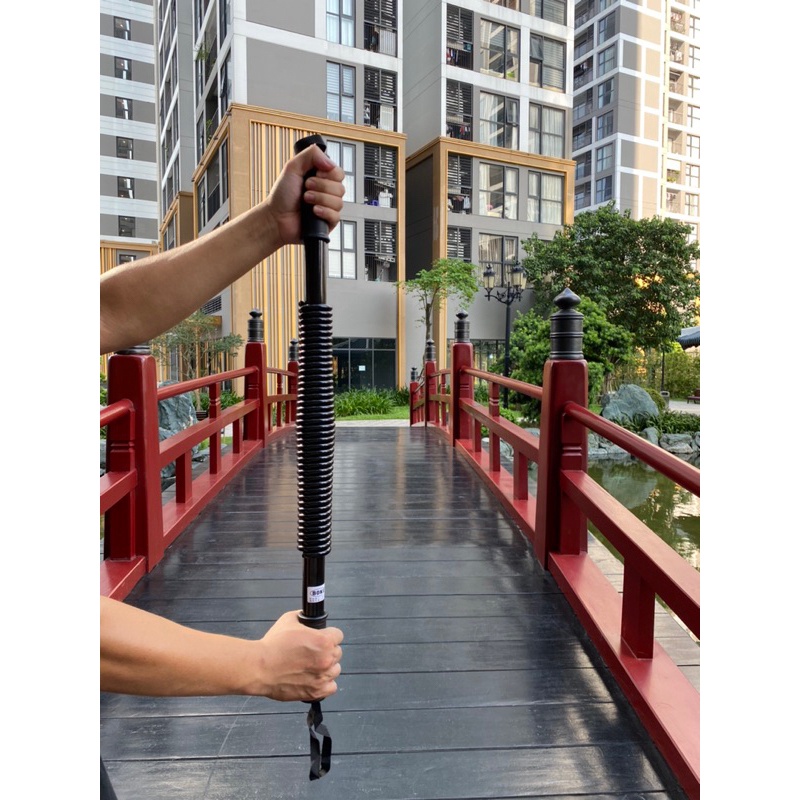 Sale hàng loạt Gậy Lò Xo Titan Tập Tay 80kg 100kg - Ảnh thật shop có tặng xe