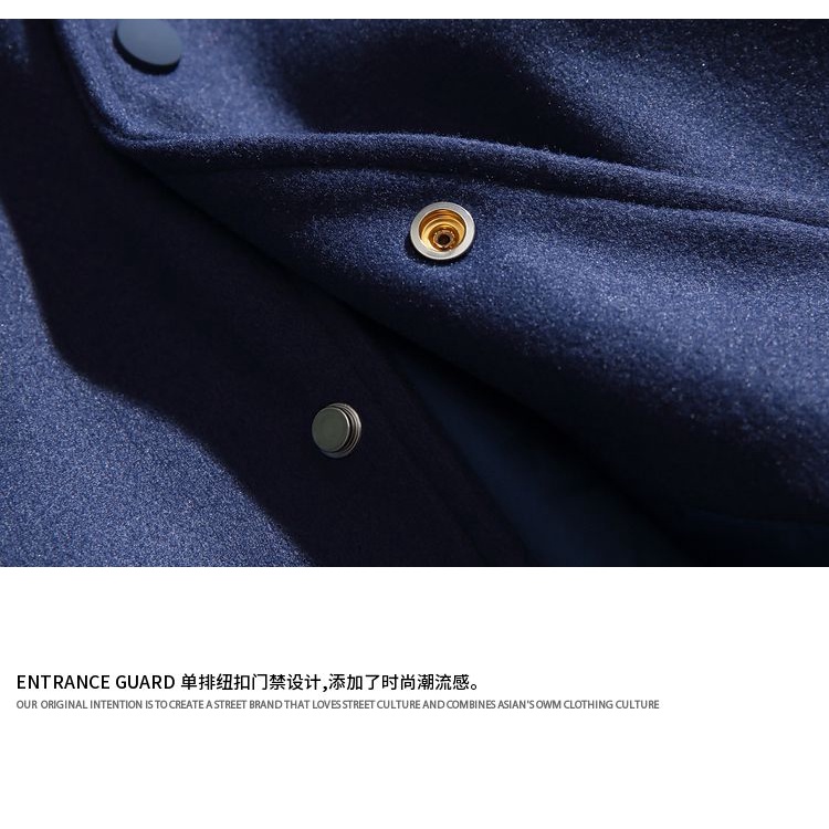 Áo Khoác Bóng Chày Dáng Rộng Có Thêu Chữ Thời Trang Cá Tính Cho Nam