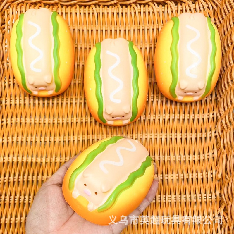 Squishy Đồ Chơi Mô Phỏng Bánh Mì Nướng Đàn Hồi Chậm Có Nhạc