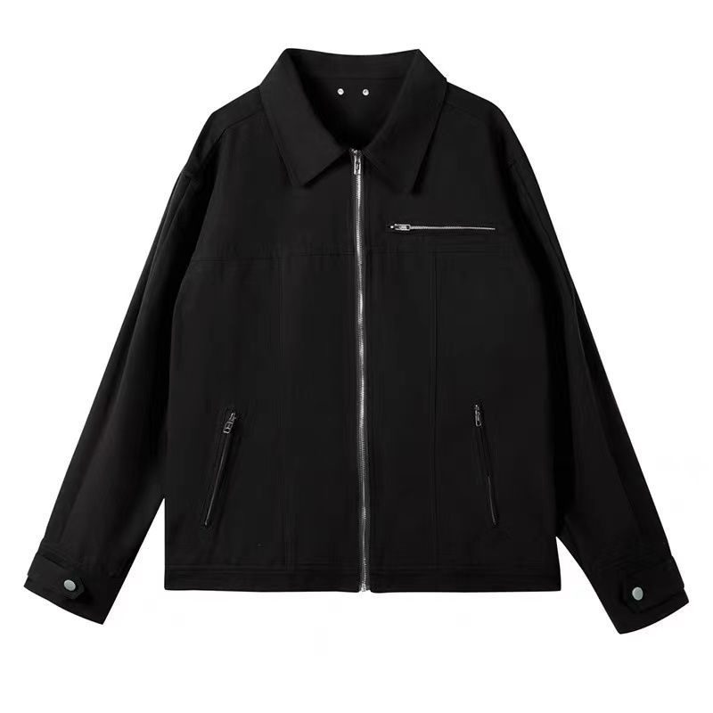 Áo Khoác bomber Có Khóa Kéo Phong Cách Đường Phố Đơn Giản Thời Trang Xuân Thu Cho Nam