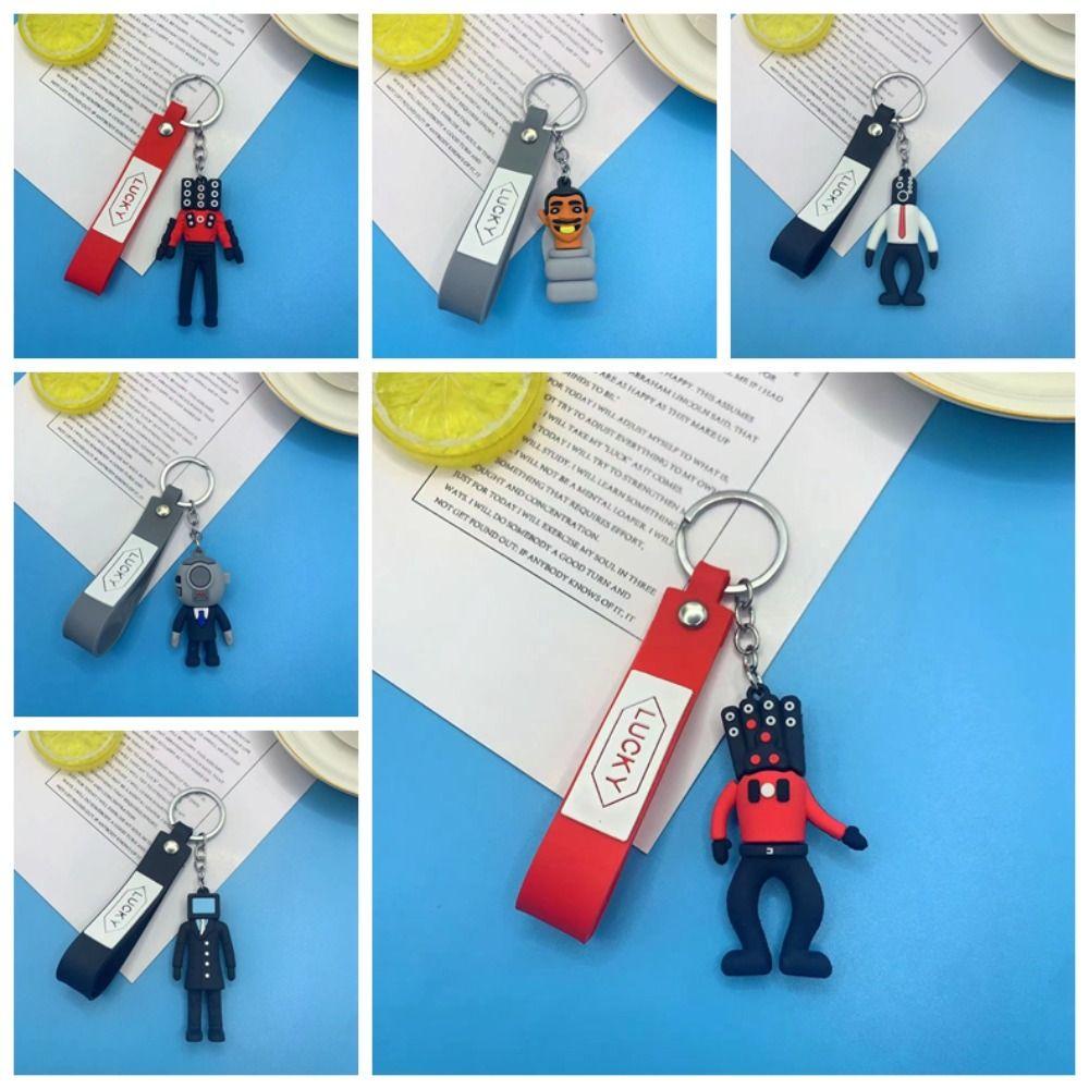 Shanhai Móc Khóa Hình Nhân Vật Hoạt Hình Trượt Tuyết / Tivi man / man / skibidi dop