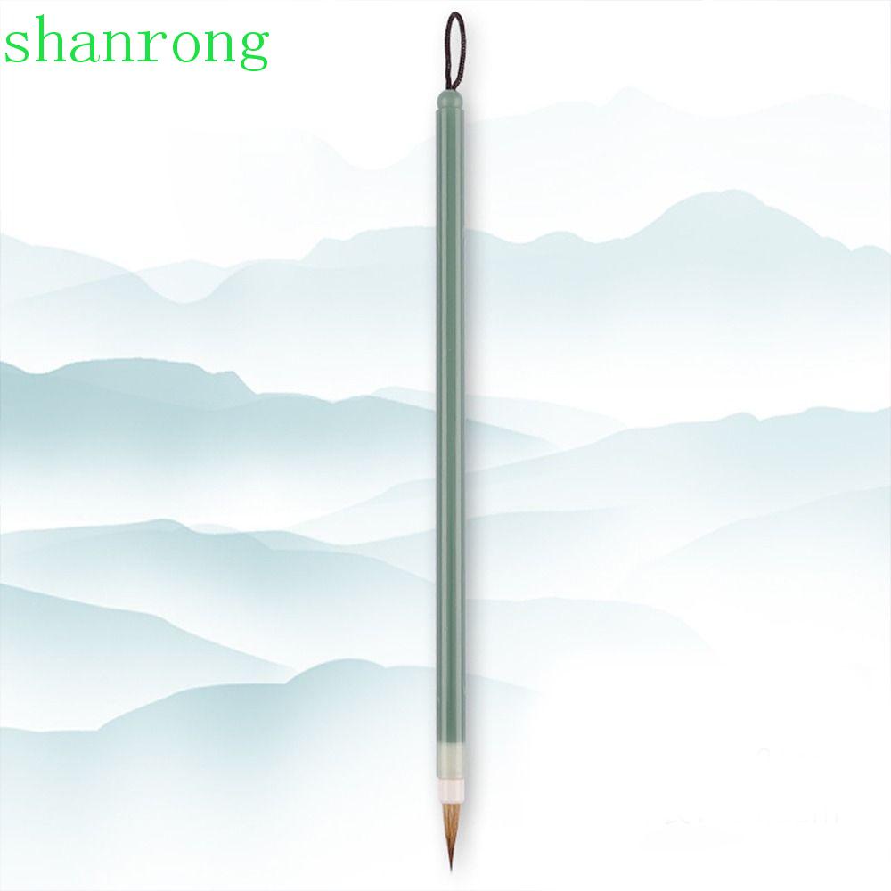 Shanrong Cọ Vẽ Tranh Sơn Dầu Thư Pháp Trung Quốc Lông Sói Bằng Acrylic Đường Cong Siêu Mịn