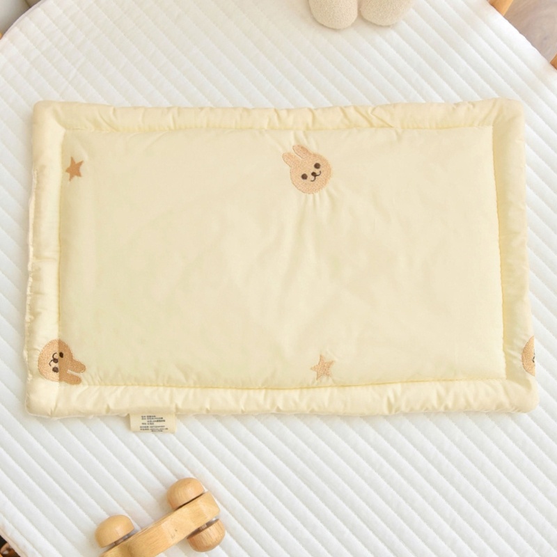 Gối cotton Thoáng Khí Hỗ Trợ Cổ Kích Thước 25x40cm Cho Bé Sơ Sinh
