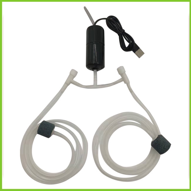 Gwen Máy Bơm Oxy mini Siêu Êm Sạc usb Cho Bể Cá