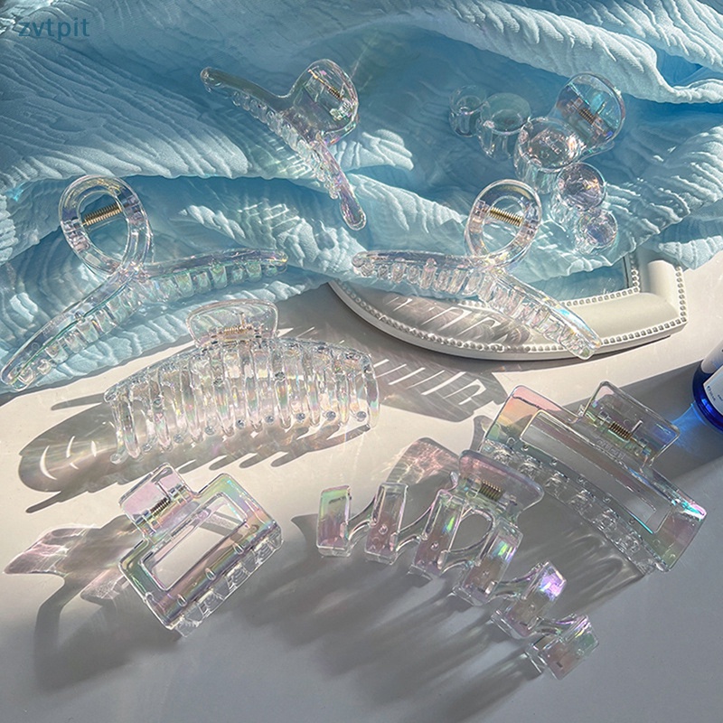 Zvt Kẹp Tóc Càng Cua Hình Học Màu gradient vn