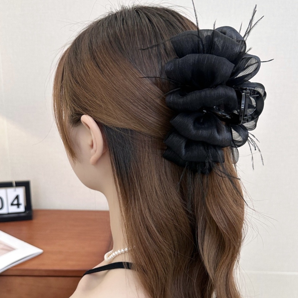 Kẹp Tóc Cá Mập Đính Nơ Sau Lưng Cho Nữ