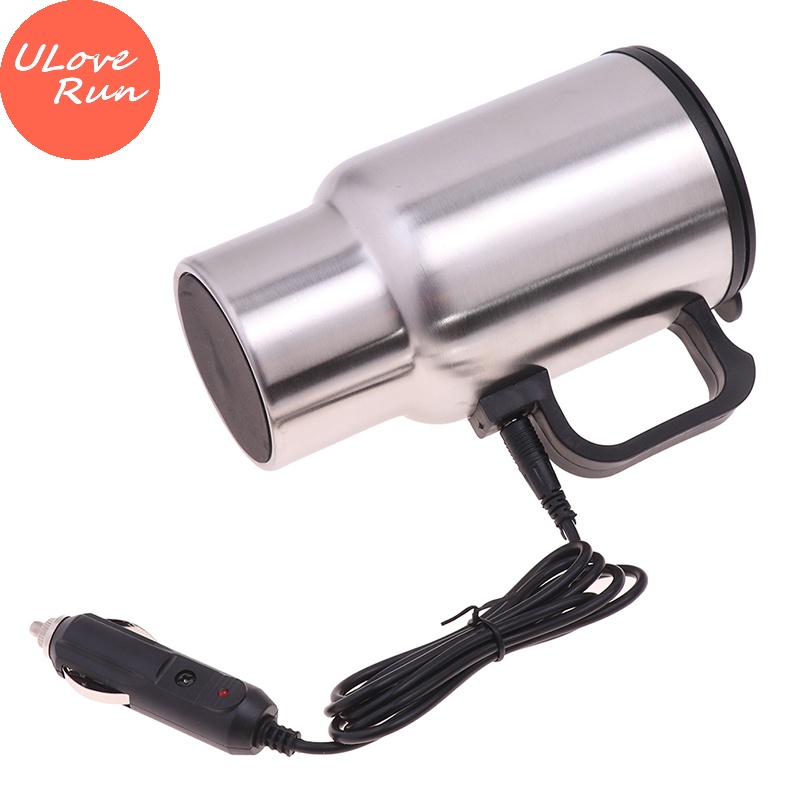 Uloverun Bình Đun Nước Bằng Thép Không Gỉ 12v 450ml Cho Xe Hơi vn