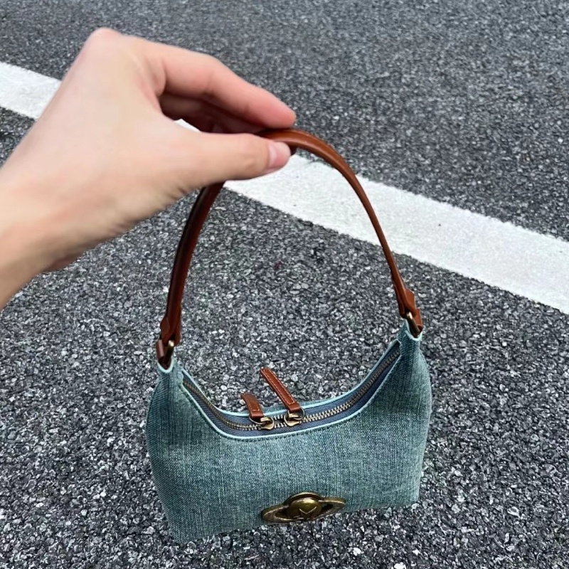 Túi denim Xách Tay Phong Cách Mới Năm 2023 Dễ Phối Đồ
