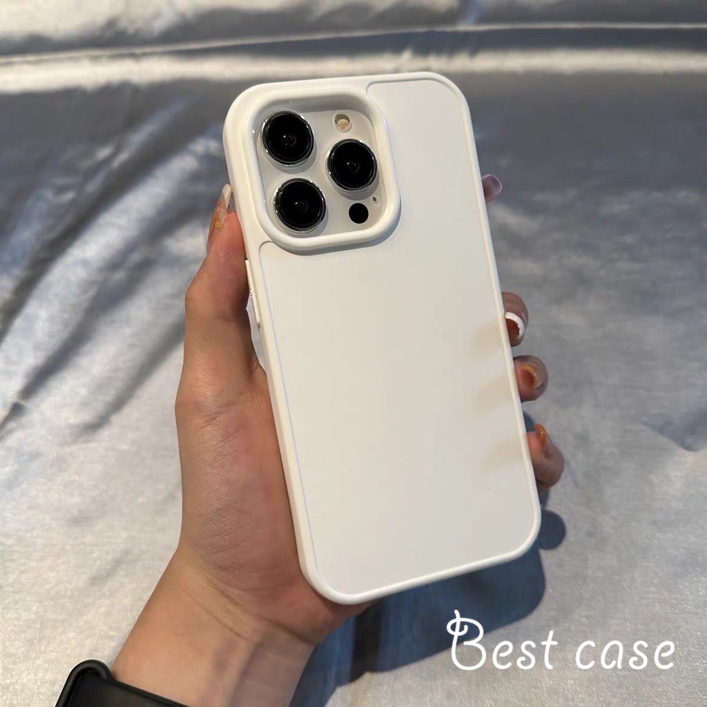 Ốp Điện Thoại Mềm Màu Trơn Đơn Giản Cho iphone 11 12 13 14 15 pro max