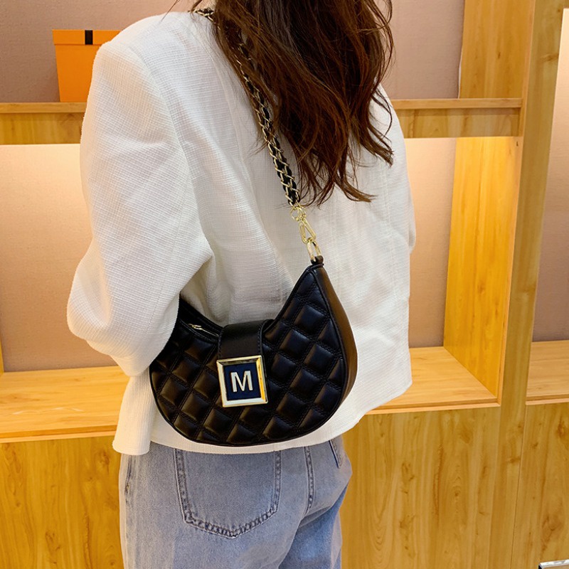 One Túi đeo dưới cánh tay / Đeo Cánh Tay Cỡ Nhỏ Thêu Họa Tiết Hình Thoi Thời Trang Chất Lượng Cao Cho Nữ