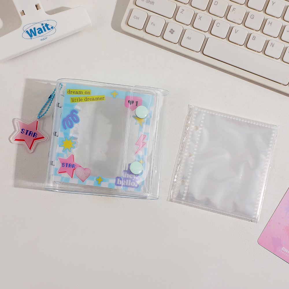 Album Đựng Ảnh Thiết Kế Hoạt Hình Dễ Thương Kèm Dây Đeo Phong Cách Ngọt Ngào Tiện Dụng