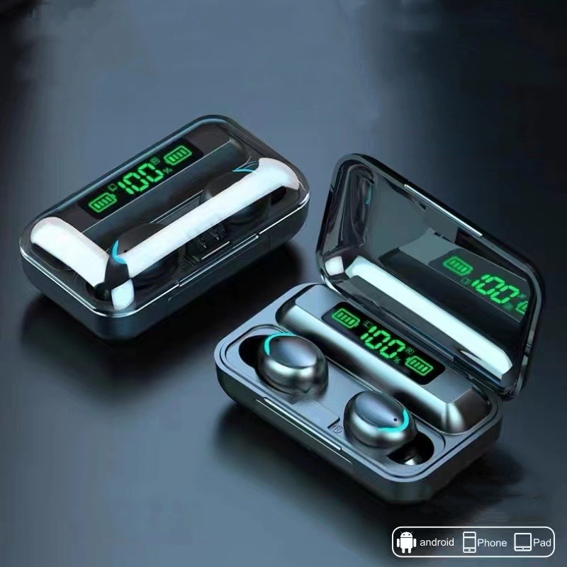 Tai Nghe bluetooth Thông Minh Nâng Cấp Màn Hình led Kèm Pin Sạc Dự Phòng